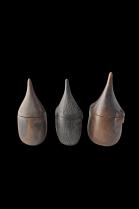 Set of 3 Snuff Containers - Kuba People, D.R. Congo 5
