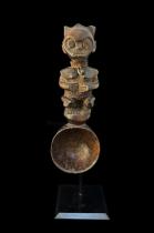 Mounted Wooden Spoon - Fang People, Gabon