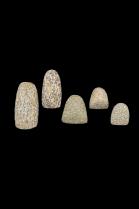 Group of 5 Neolithic African Sahara Chert Stone Tools/Axes - Caspian Culture, North Africa (Tunisia/Algeria) 2
