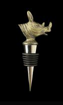 Rhino Stopper with an Antique Bronze Color 1