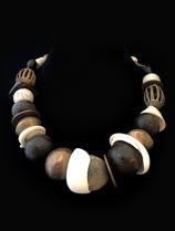 Ethnic Necklace with Terra Cotta & Shell