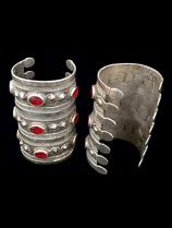 Pair of 'Bilezek' Cuffs - Tekke people, Turkmenistan (Central Asia) - Sold 2