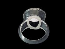 Sterling Silver and White Quartz Ring - Size 7 1/2 2
