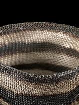 Woven Cuff with Sterling Silver Plate (88snk) 2