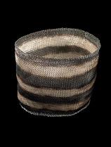 Woven Cuff with Sterling Silver Plate (88snk)