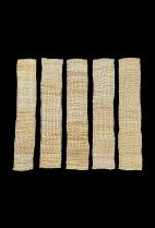 Set of 5 Woven Natural Fibre Mats - Nigeria
