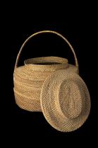 Natural Palm Fiber Basket - Yaka People, D.R. Congo - Sold 6