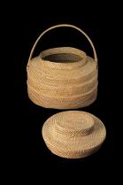 Natural Palm Fiber Basket - Yaka People, D.R. Congo - Sold 7