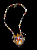 Yoruba beaded divination necklace - Nigeria - SOLD 2