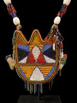 Yoruba beaded divination necklace - Nigeria - SOLD 7