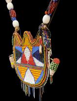 Yoruba beaded divination necklace - Nigeria - SOLD 4