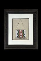 Framed Beaded Breast Plate - Zulu People, South Africa