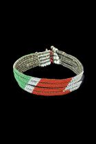 4 Strand Beaded Choker - Zulu People, South Africa