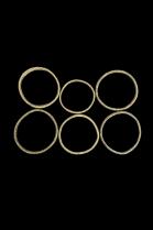 Set of 6 Vintage Conduit Bangles - Zulu People, South Africa 1