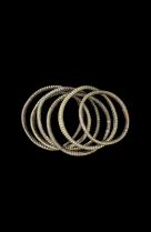 Set of 6 Vintage Conduit Bangles - Zulu People, South Africa 2