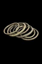 Set of 6 Vintage Conduit Bangles - Zulu People, South Africa 3