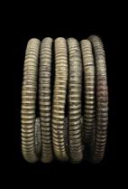 Set of 6 Vintage Conduit Bangles - Zulu People, South Africa 5