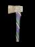 Beaded Dance Mace in the shape of an Ax (#5653)- Ndebele People, South Africa
