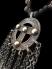 Matte-Black Onyx Necklace with Nubian Elements (BR266) 2