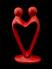 'Lovers Heart' - Red Soapstone, Kenya